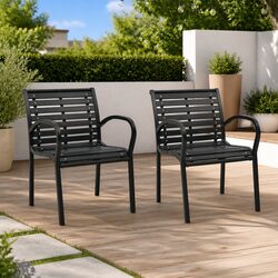 Reliable Stackable Outdoor Chairs - Set of 2 for You
