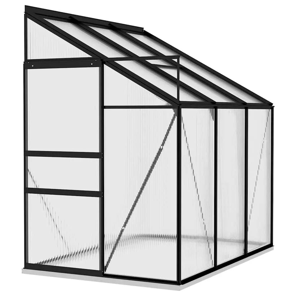 Greenhouse Anthracite Aluminium Frame PC Board 3.97m³ Garden Plant Growing