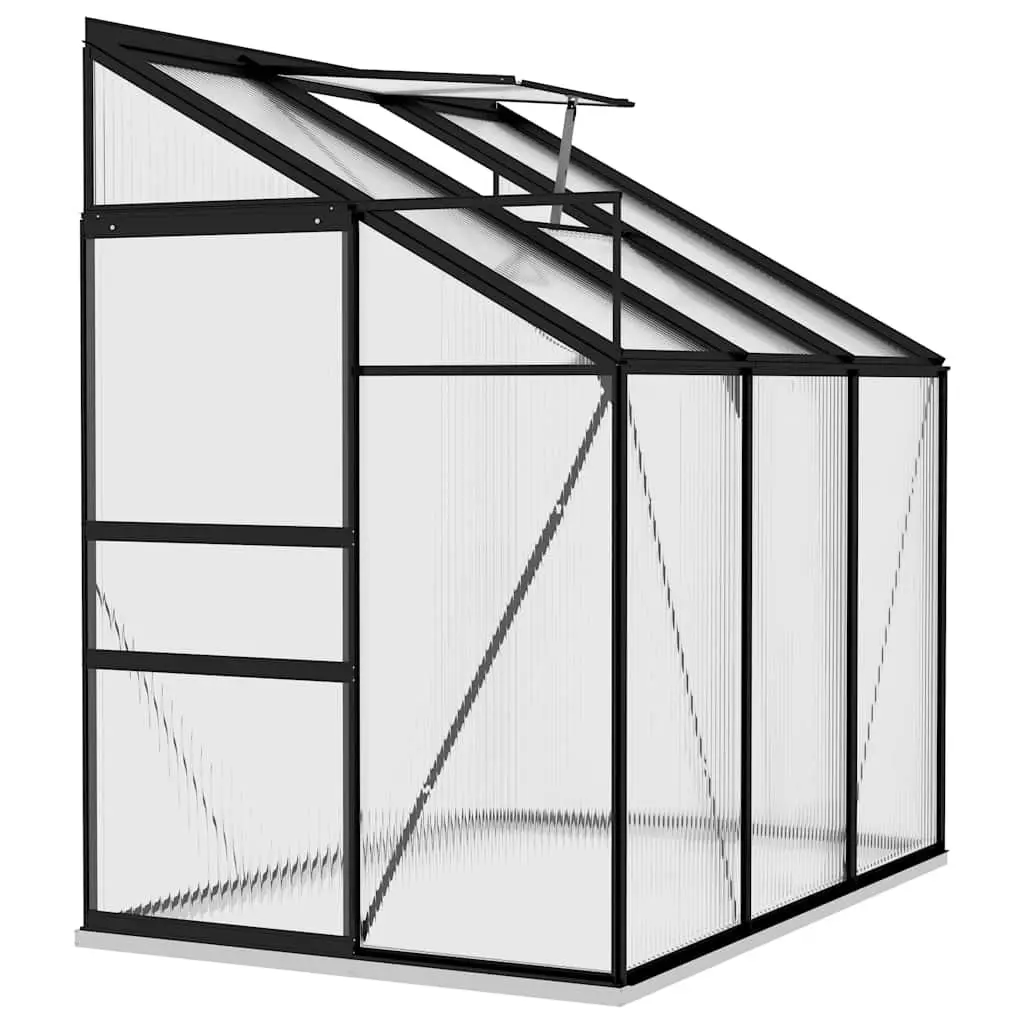 Greenhouse Anthracite Aluminium Frame PC Board 3.97m³ Garden Plant Growing