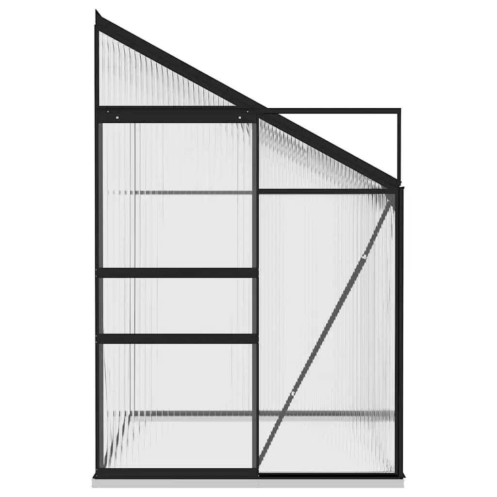 Greenhouse Anthracite Aluminium Frame PC Board 3.97m³ Garden Plant Growing
