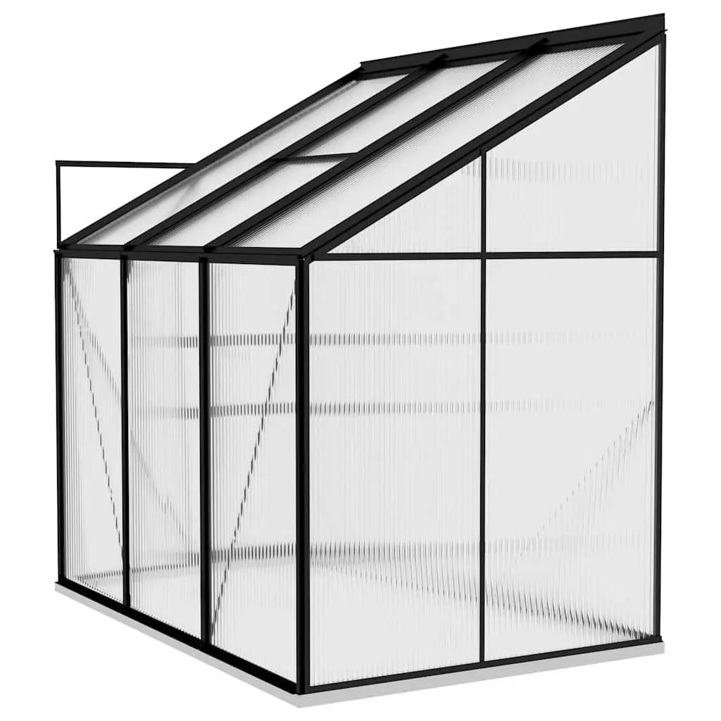 Greenhouse Anthracite Aluminium Frame PC Board 3.97m³ Garden Plant Growing