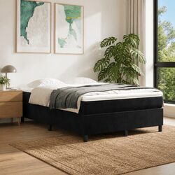 Comfortable and Reliable Black Velvet Bed Frame