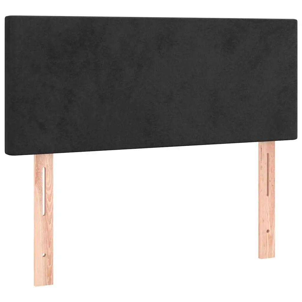 LED Headboard 100cm Black Velvet Bed Frame Modern Bedroom Backrest Support