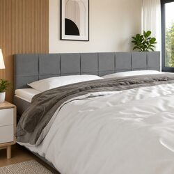 Comfortable 200cm Grey LED Headboard for Every Bedroom