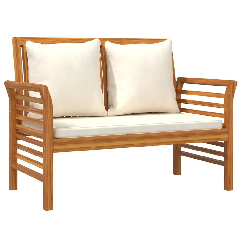 Garden Lounge Set 2 Piece Outdoor Furniture Solid Wood Brown