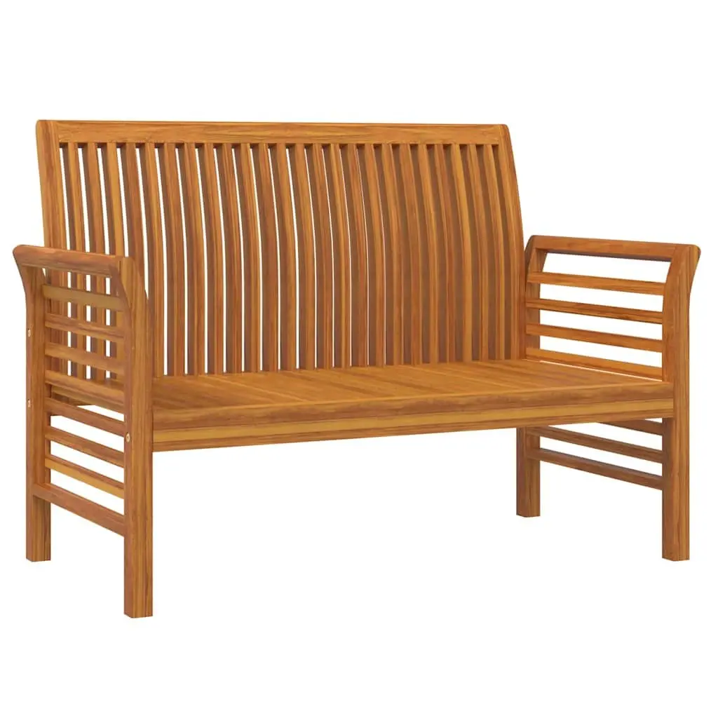 Garden Lounge Set 2 Piece Outdoor Furniture Solid Wood with Cushions Brown