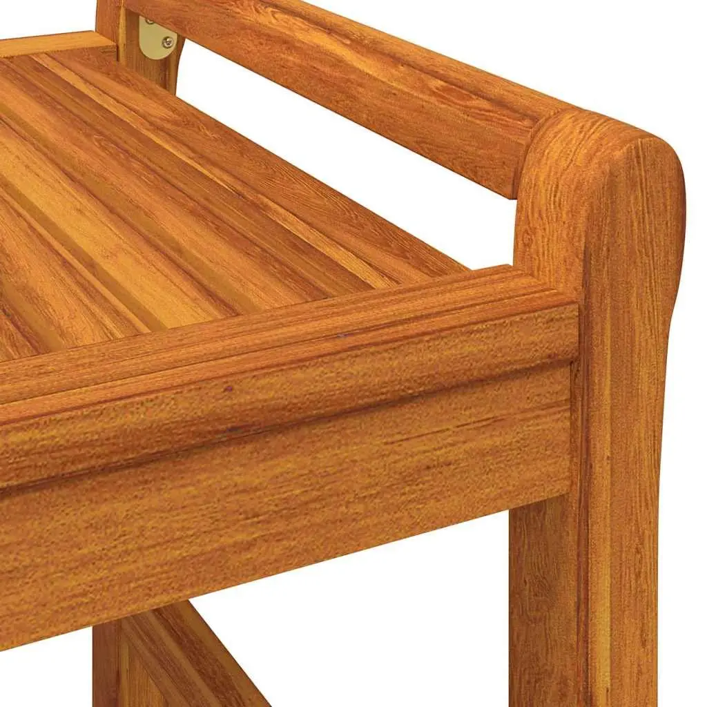 Garden Lounge Set 2 Piece Outdoor Furniture Solid Wood with Cushions Brown