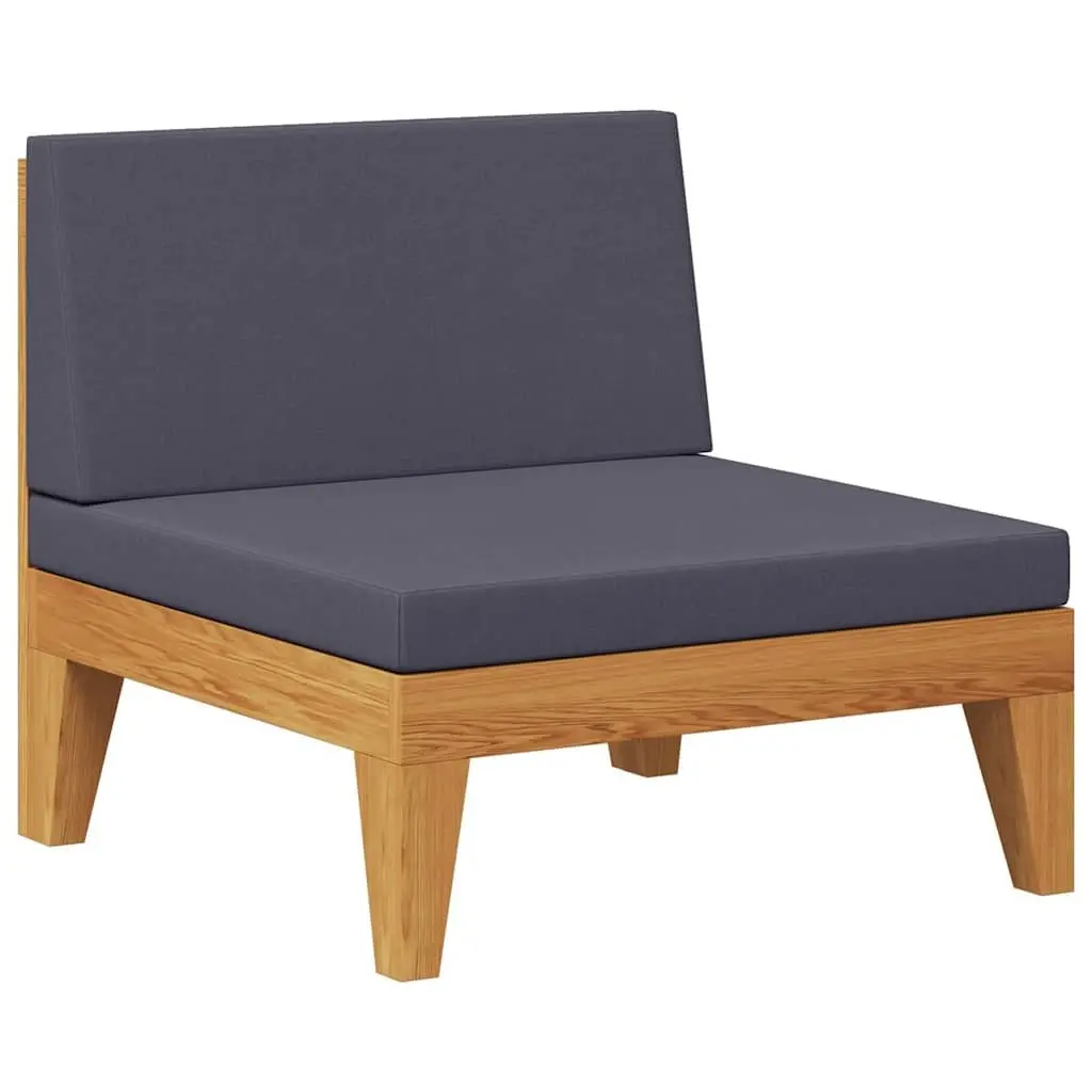 Outdoor Middle Sofa with Grey Cushions