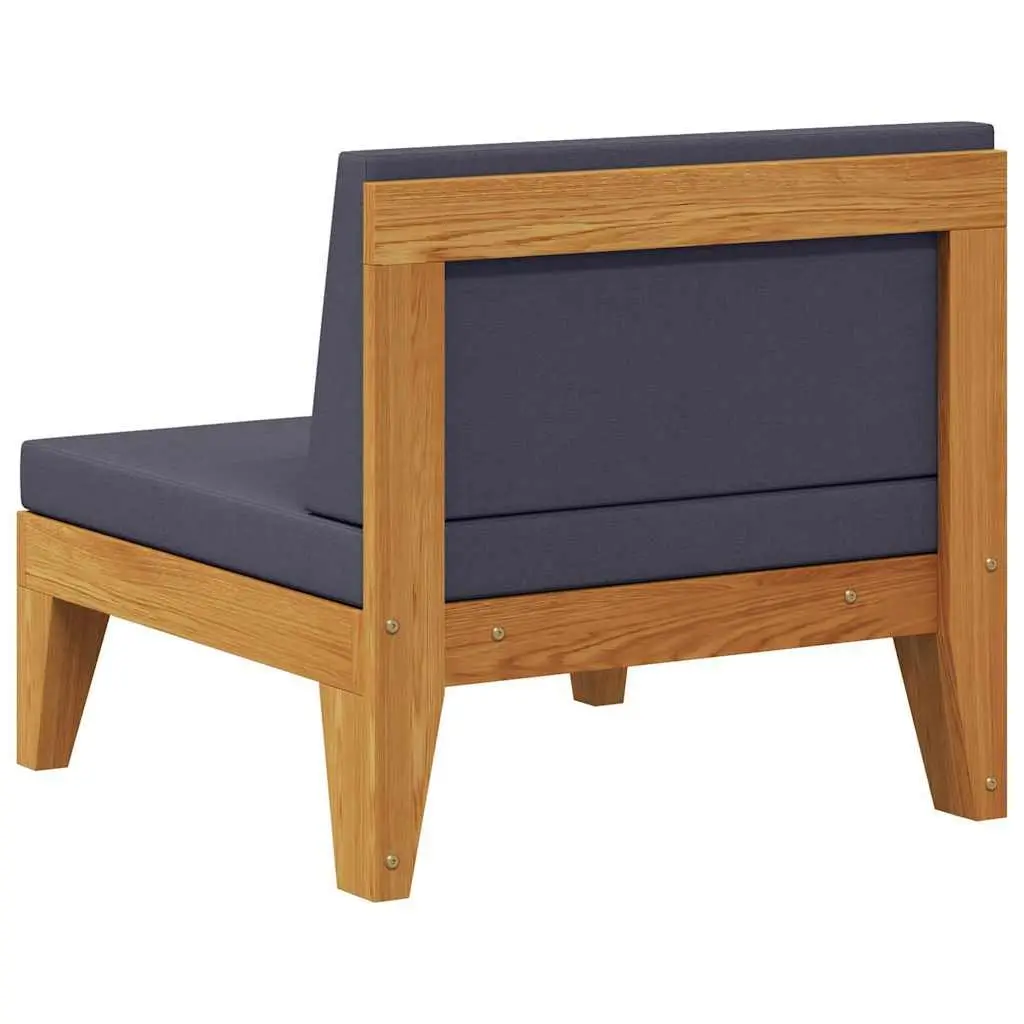 Outdoor Middle Sofa with Grey Cushions
