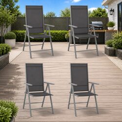 Comfortable and Practical Folding Garden Chairs Set of 4