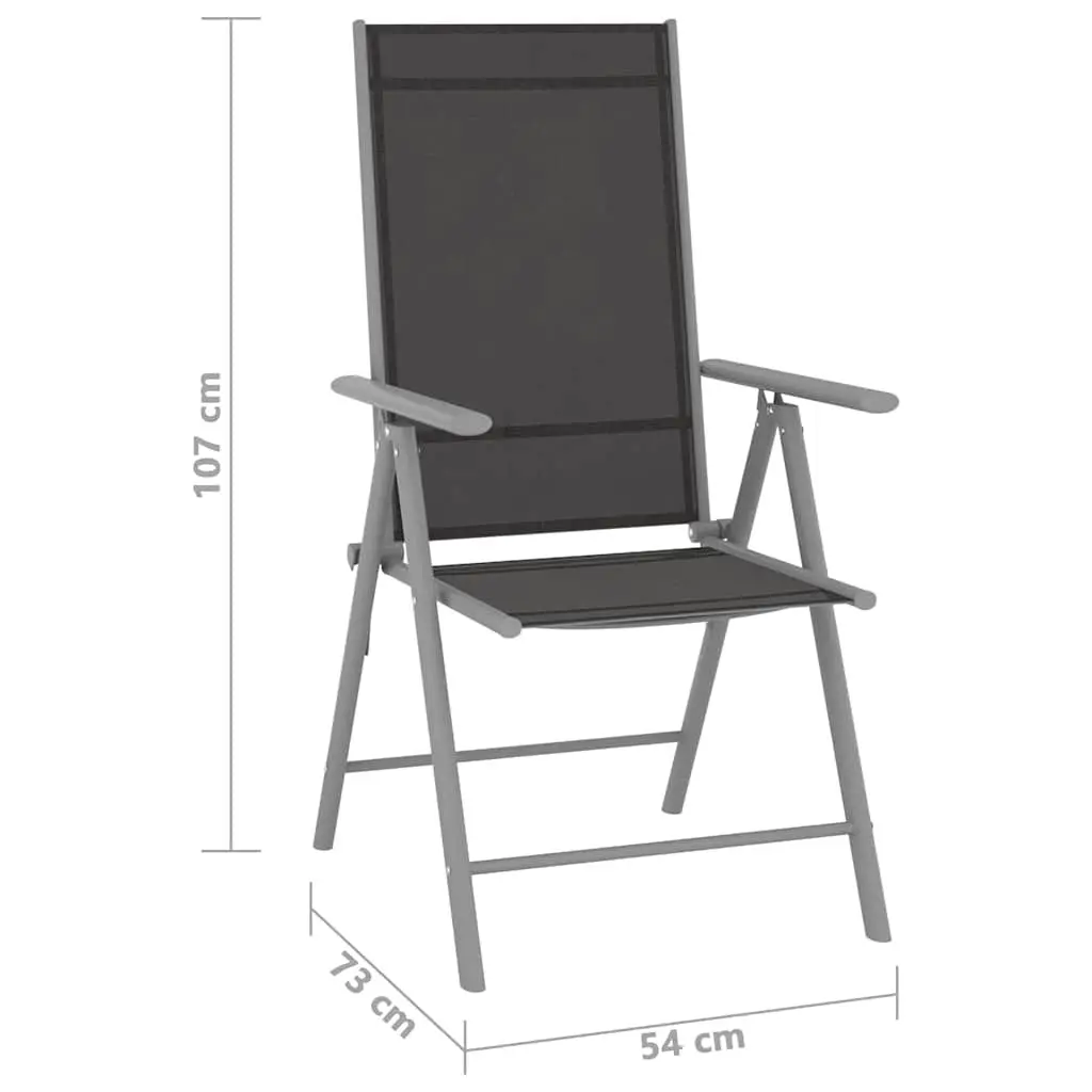 Folding Garden Chairs Set of 4