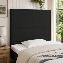 Reliable 100 cm Black LED Headboard with Supportive Fabric