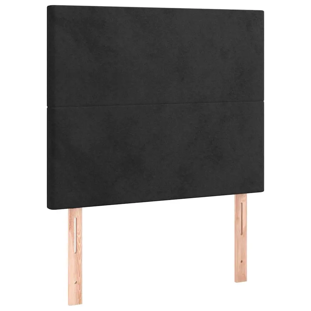LED Headboard Modern Bedroom Use 80cm Black Velvet Upholstered Back Panel