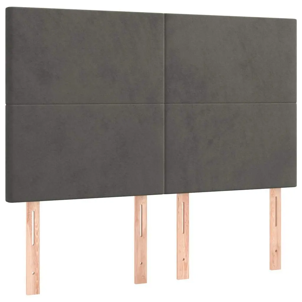 Grey Velvet LED Headboard for Every Bedroom