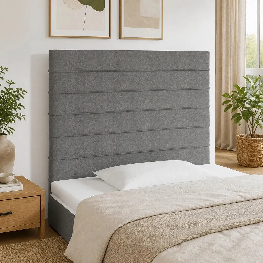 LED Headboard 80cm Dark Grey with Modern Lighting