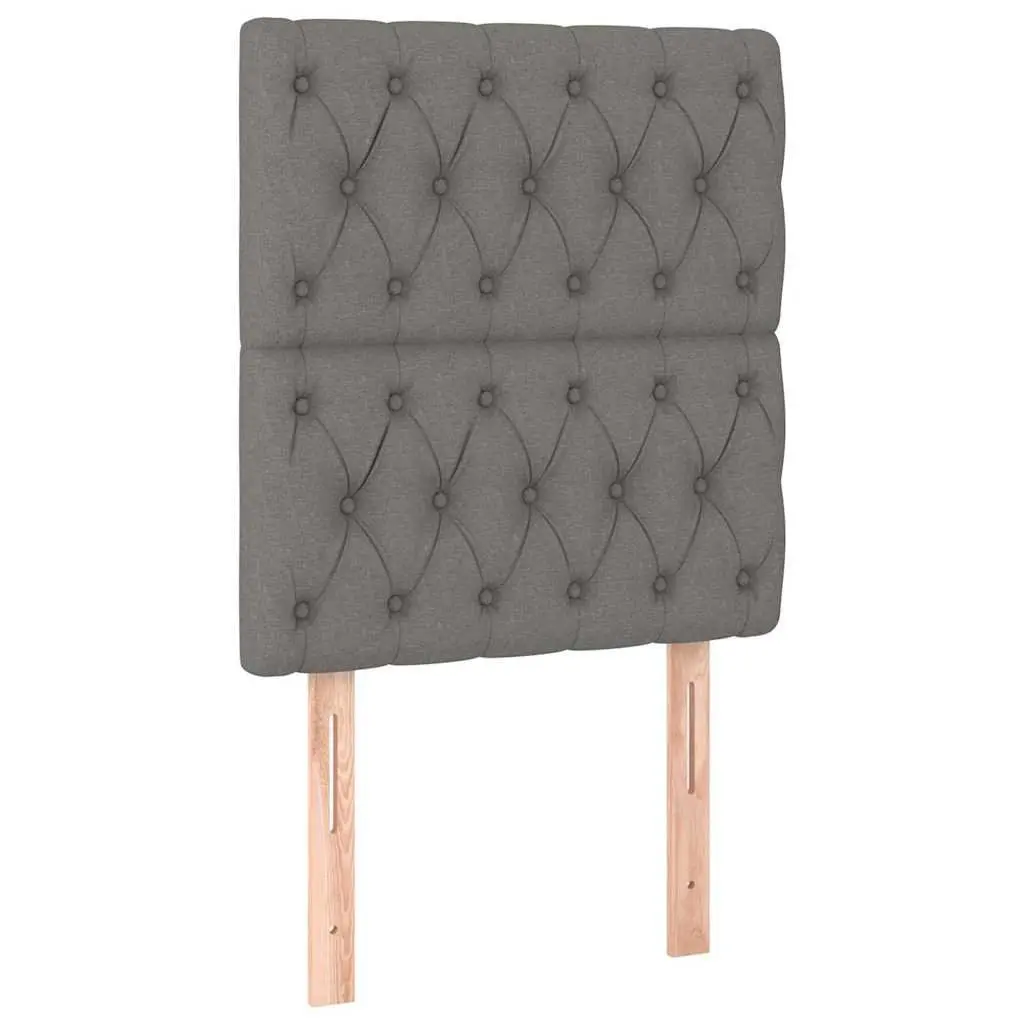 LED Headboard 80cm Dark Grey Fabric with Adjustable Lights