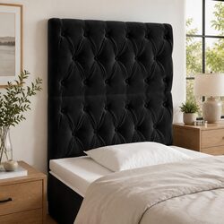 Comfortable LED Headboard 80cm Soft Velvet Modern Design