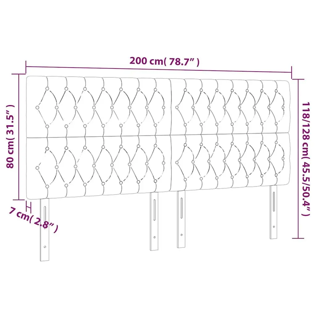 200cm LED Headboard