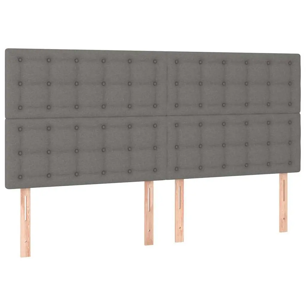 Dark Grey LED Headboard with Height Adjustability