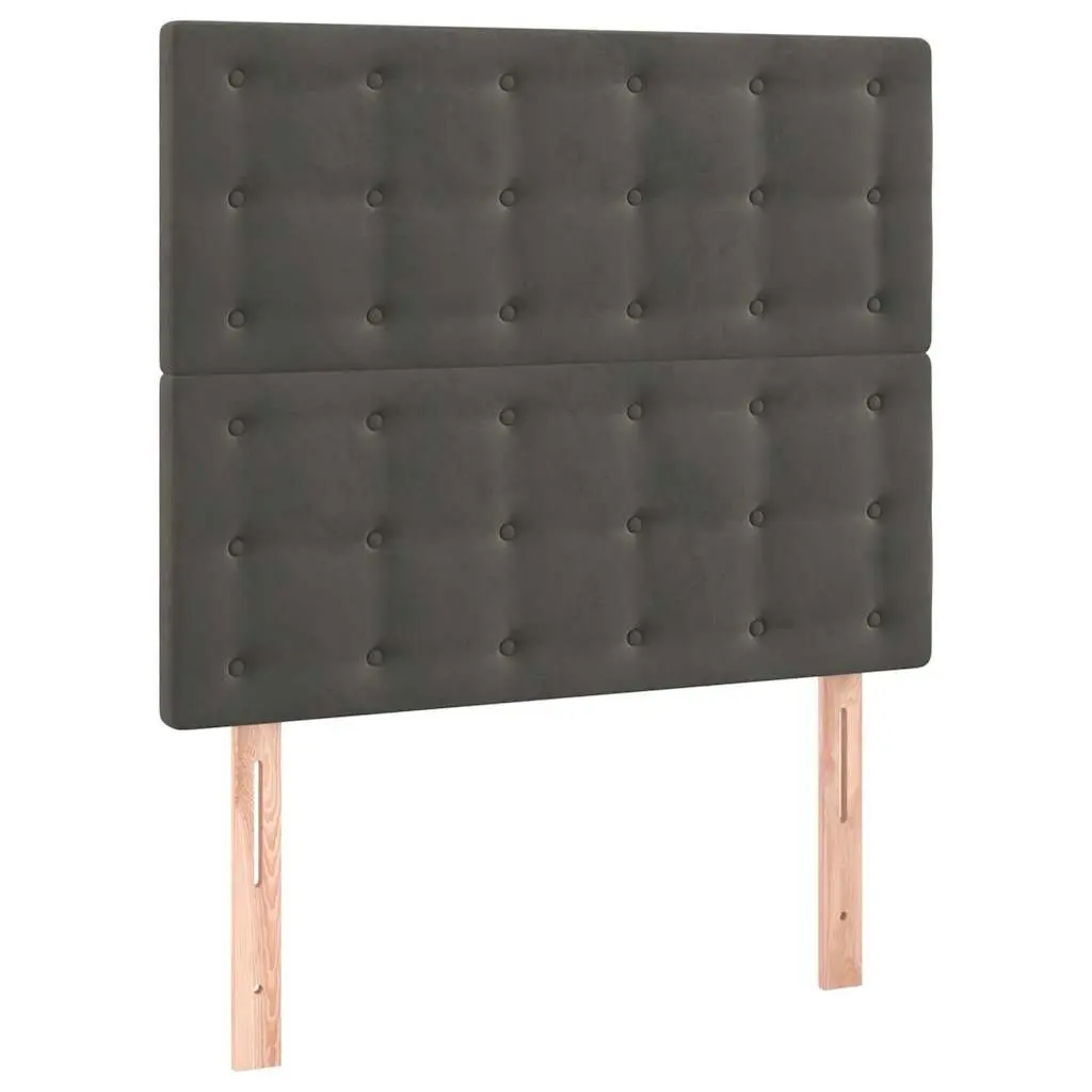 LED Headboard Velvet Bed Headboard 80cm Modern Bedroom Furniture Grey