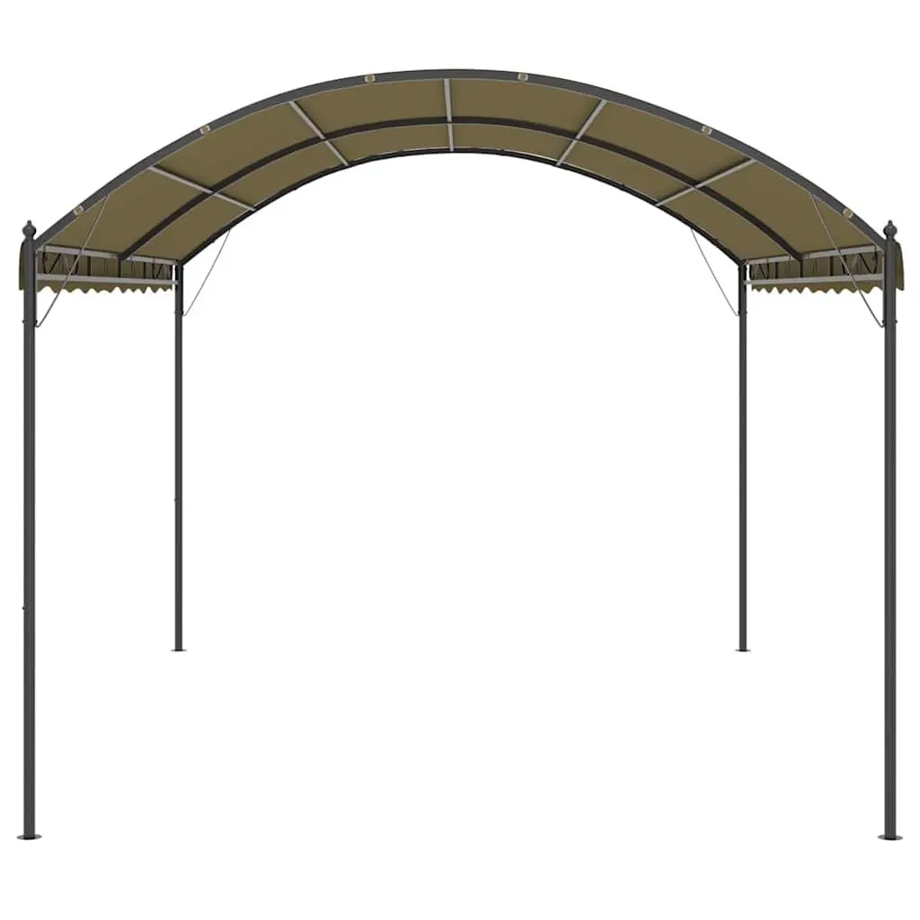 Gazebo Outdoor Garden Canopy Shelter 4x3x2.6m Taupe Polyester