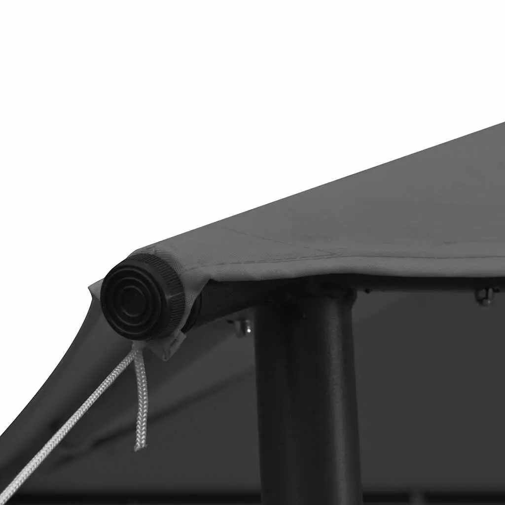Gazebo Outdoor Canopy Shelter 3x3m Anthracite Steel Frame