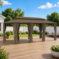Reliable Gazebo with Curtains for Outdoor Comfort