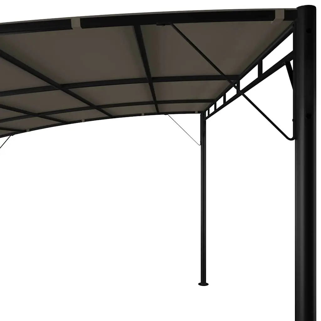 Garden Awning Sunshade Canopy 4x3x2.55m Outdoor Shelter Gazebo Taupe