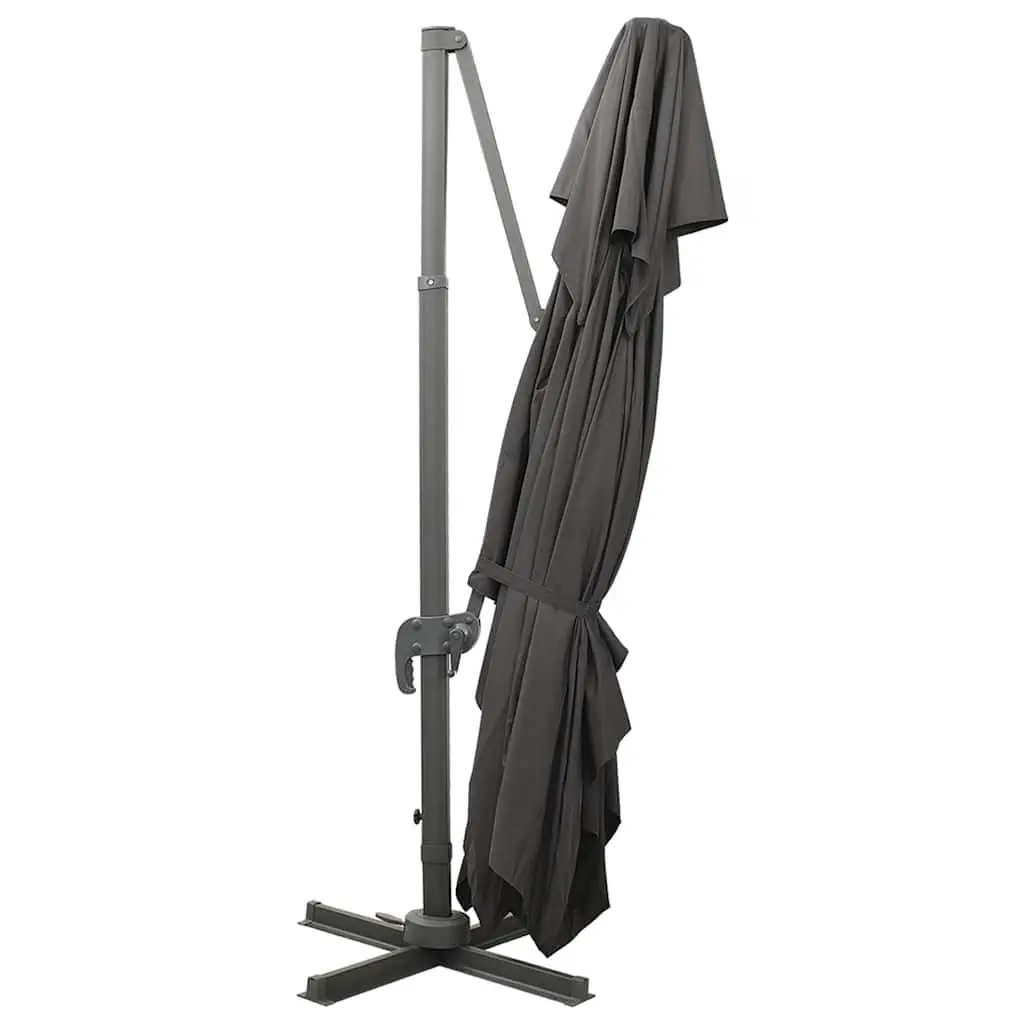Cantilever Garden Parasol Outdoor Sunshade Umbrella 400 x 300 cm Anthracite