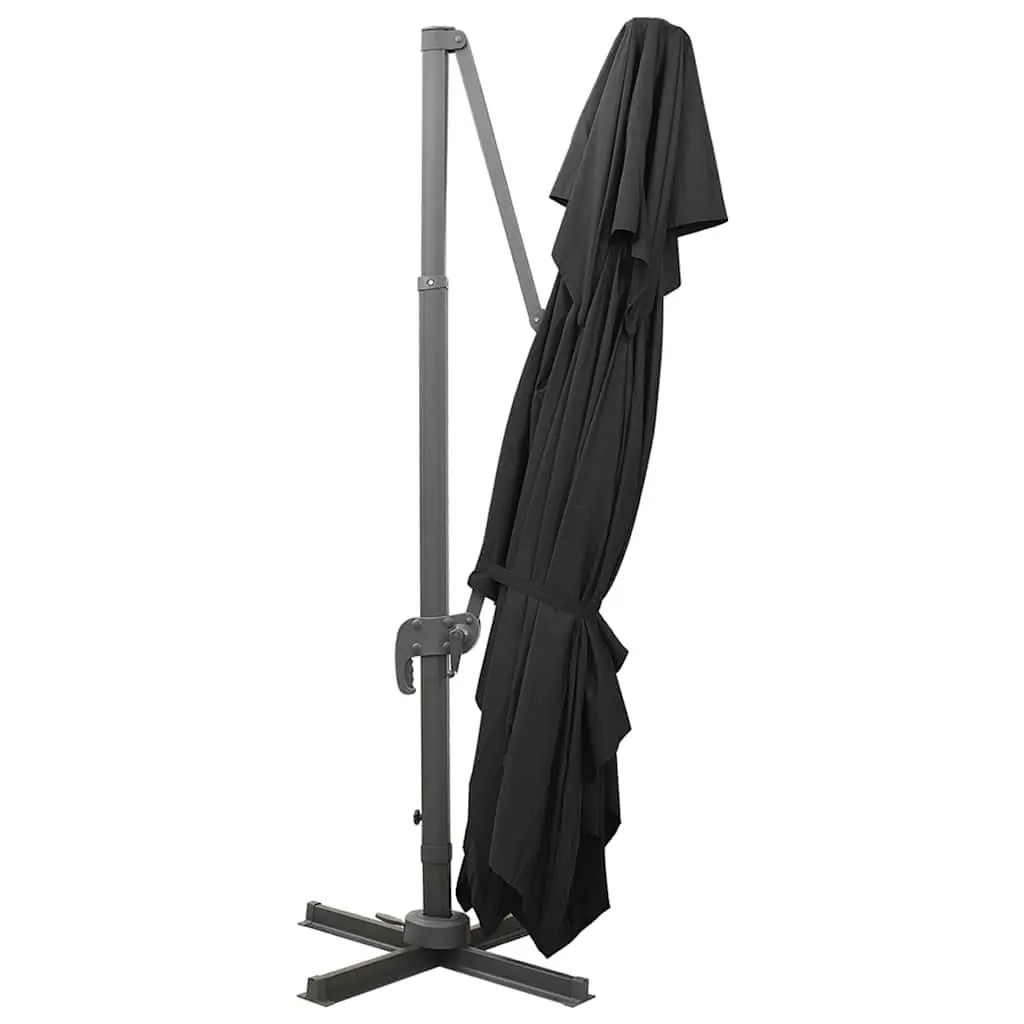 Cantilever Garden Parasol Outdoor Shade 400x300cm Black