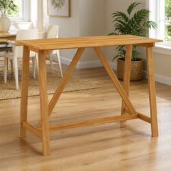 Affordable Solid Acacia Wood Bar Table for Home Use