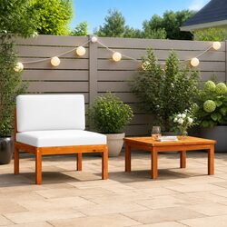 Practical and Charming 2 Piece Garden Lounge Set