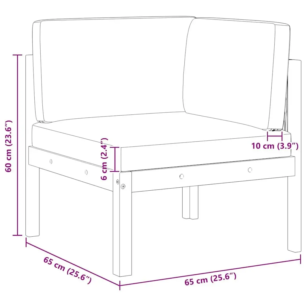 Garden Corner Sofa Set with Cushions Outdoor Rope Backrest Patio Seating White