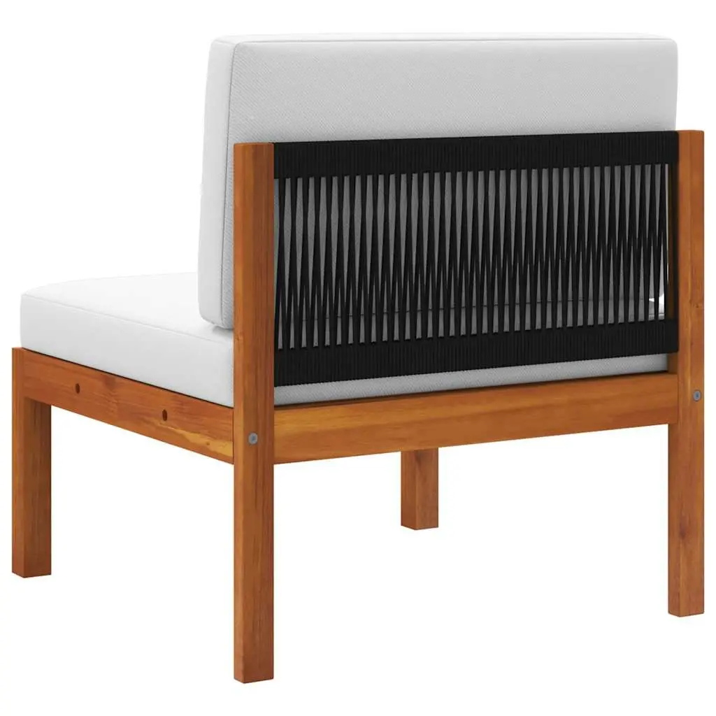 Garden Middle Sofa Modular Outdoor Sectional Seating with Removable Cushions