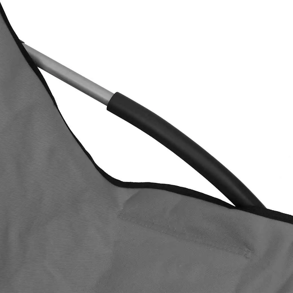Folding Beach Chairs Outdoor Camping Seating 2 Piece Grey Lightweight Portable