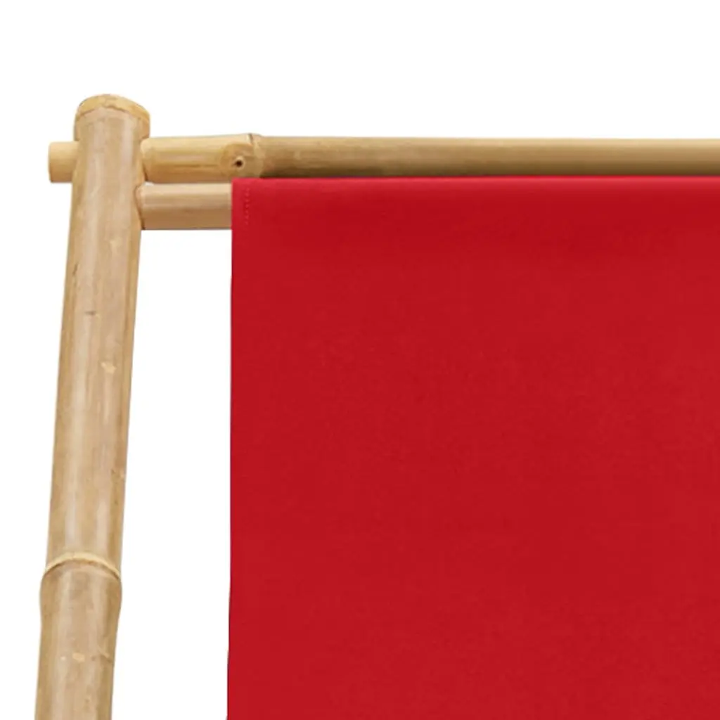 Red Deck Chair for Outdoor Fun