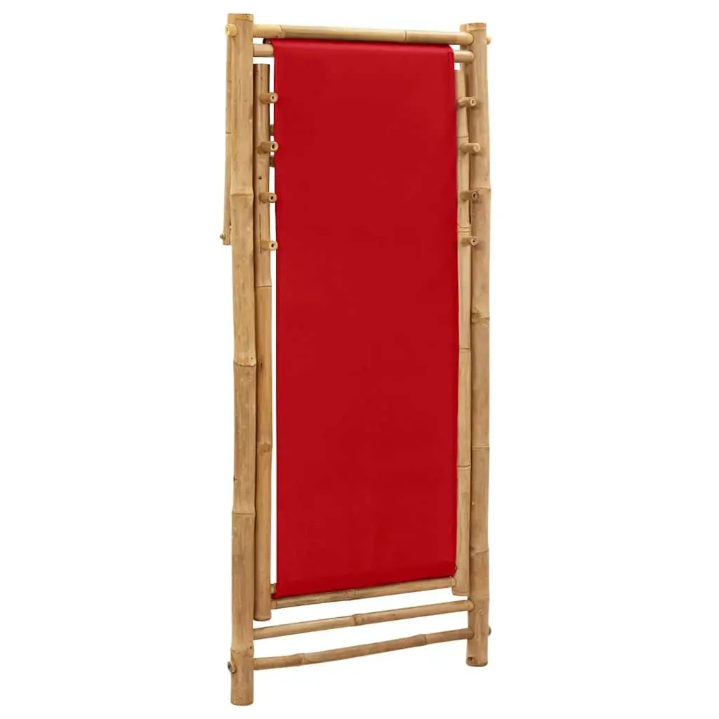 Red Deck Chair for Outdoor Fun