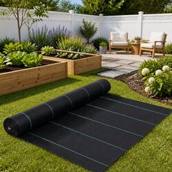 Reliable Black Weed Control Mat 1m x 25m