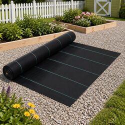 Reliable Black Weed Control Mat 1x200 m for Your Garden