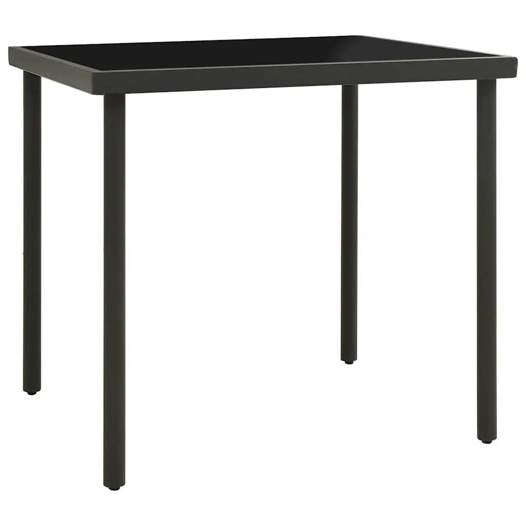 Outdoor Dining Table with Glass Surface