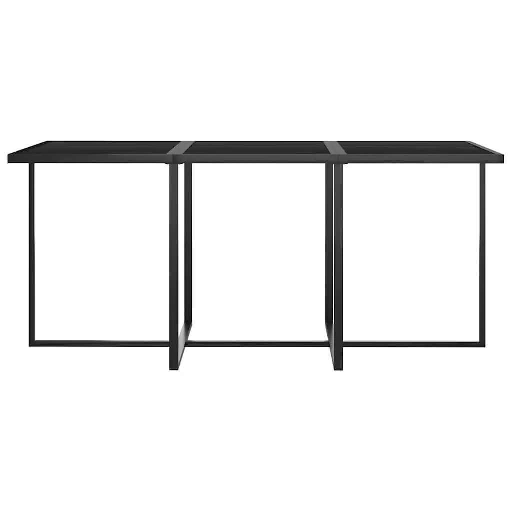 Outdoor Dining Set 7 Piece Patio Furniture Table Chairs with Cushions Grey
