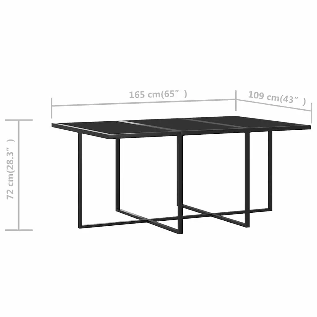 Outdoor Dining Set 7 Piece Patio Furniture Table Chairs with Cushions Grey