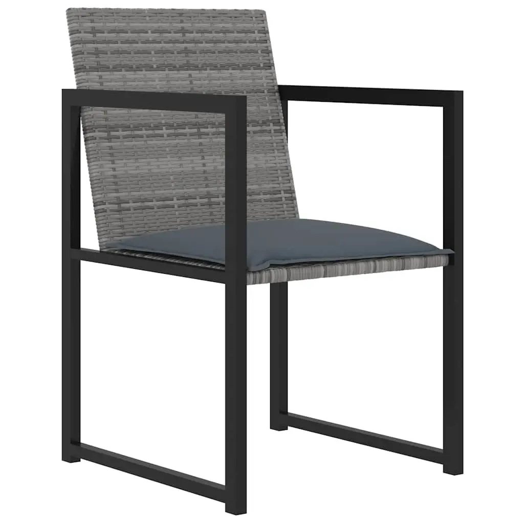 Outdoor Dining Set 9 Piece Patio Garden Furniture Grey Rattan