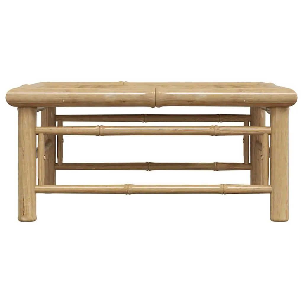 Bamboo Outdoor Garden Table 65x65x30cm Brown Patio Furniture Modular Design
