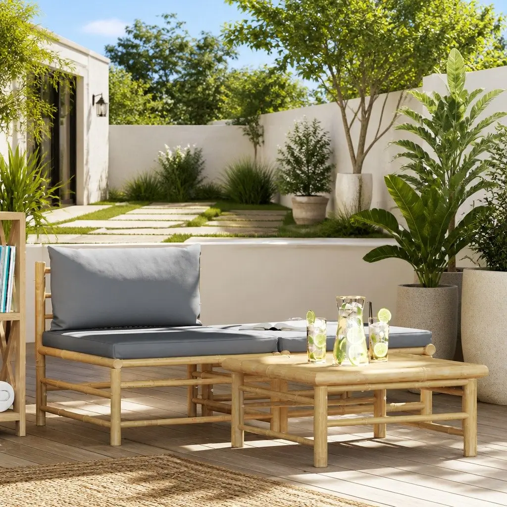 Bamboo Outdoor Lounge Set