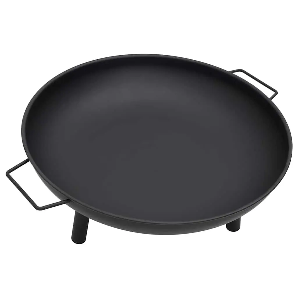 Fire Pit Outdoor Heating 67.5x58x22.5 cm Steel Black Bowl
