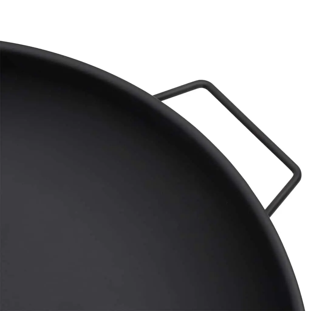Fire Pit Outdoor Heating 67.5x58x22.5 cm Steel Black Bowl