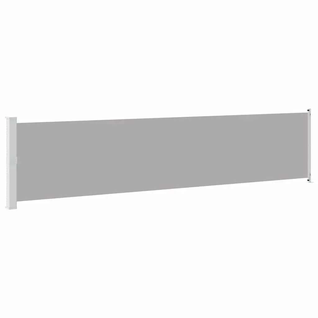 Retractable Side Awning Outdoor Sunshade Privacy Screen 140x600cm Grey