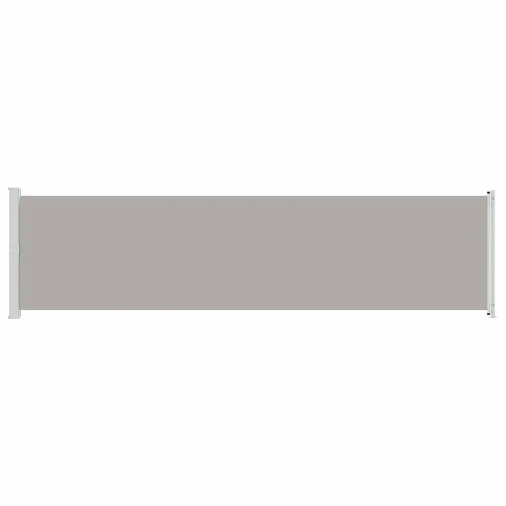 Retractable Side Awning Outdoor Garden Sunshade Screen 600x160cm Grey