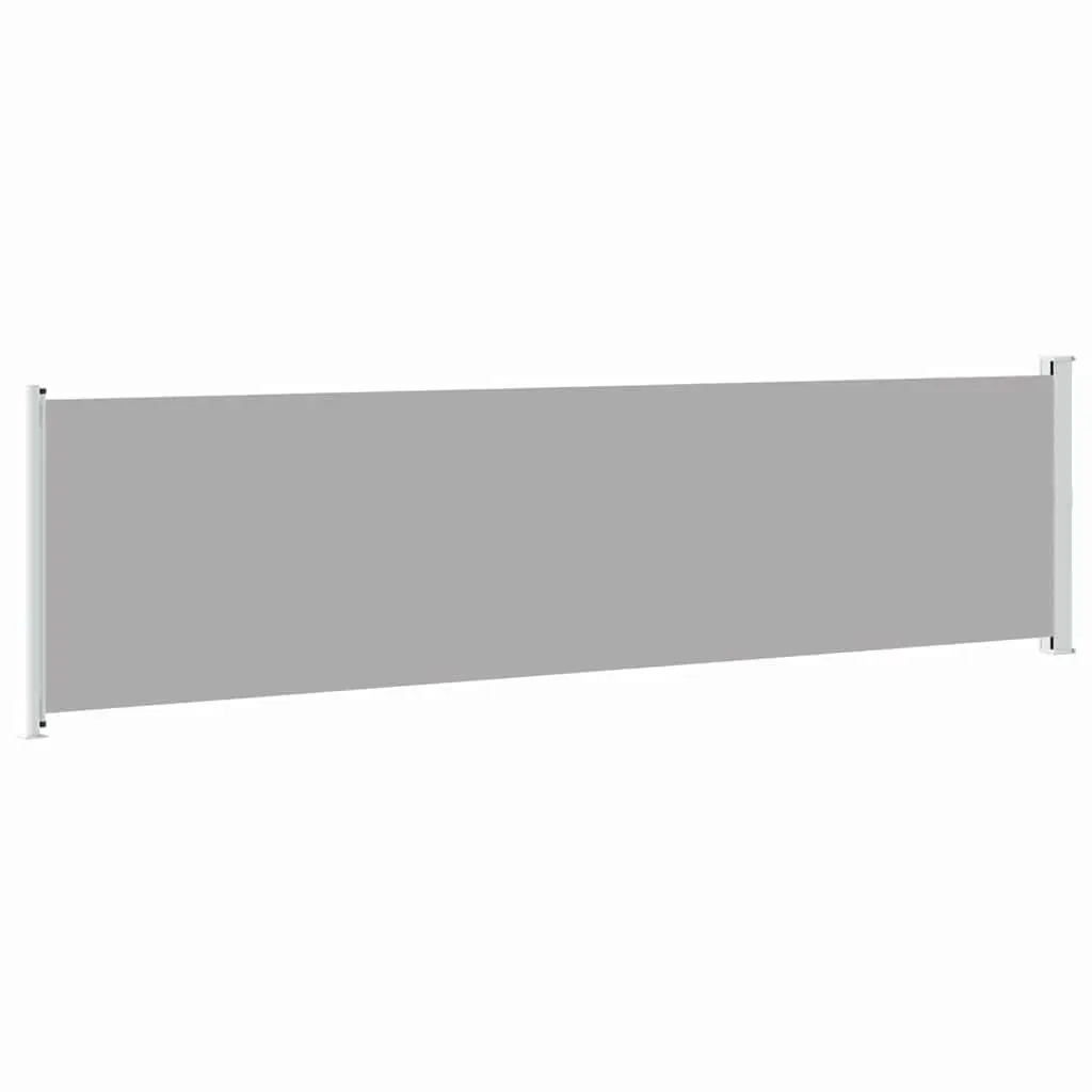 Retractable Side Awning Outdoor Garden Sunshade Screen 600x160cm Grey